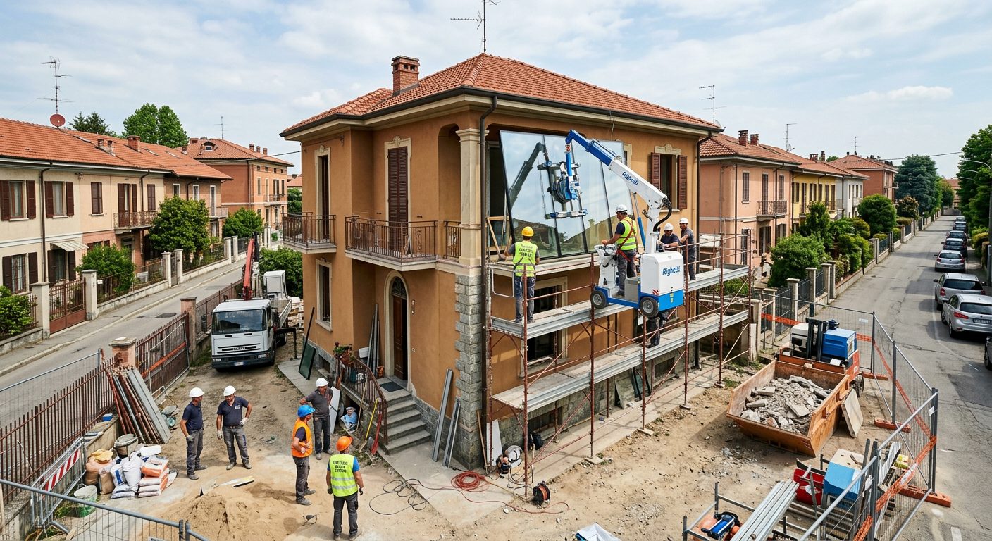 Noleggio ventose a Grugliasco — LeoneVentose cantiere cintura Torino