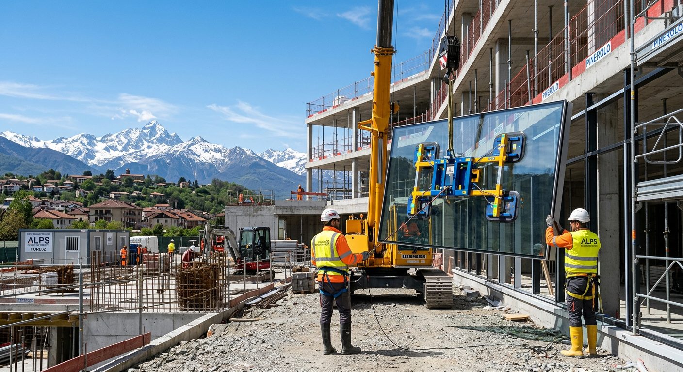 Noleggio ventose a Pinerolo — LeoneVentose cantiere cintura Torino
