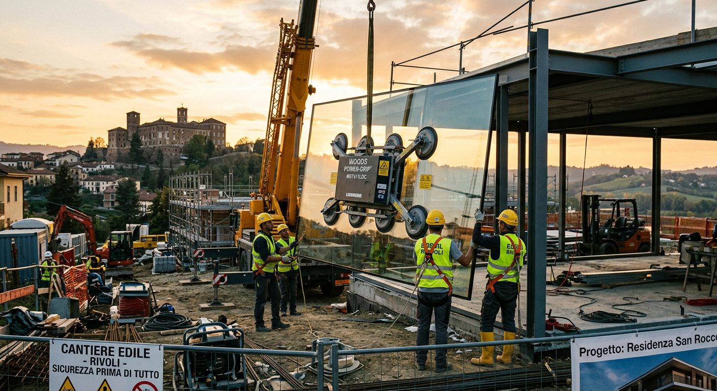 Noleggio ventose a Rivoli — LeoneVentose cantiere cintura Torino