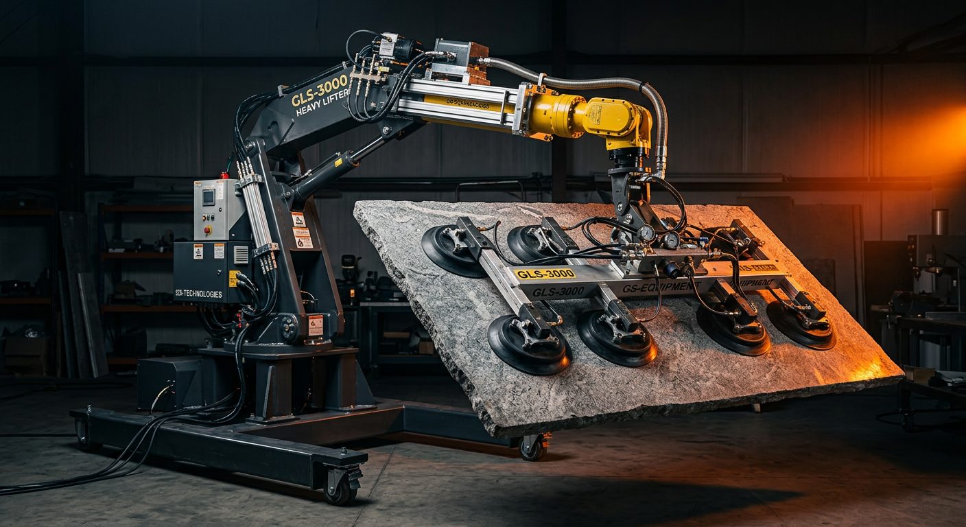 Robot a ventosa per vetro e lastre pesanti — scheda attrezzatura LeoneVentose